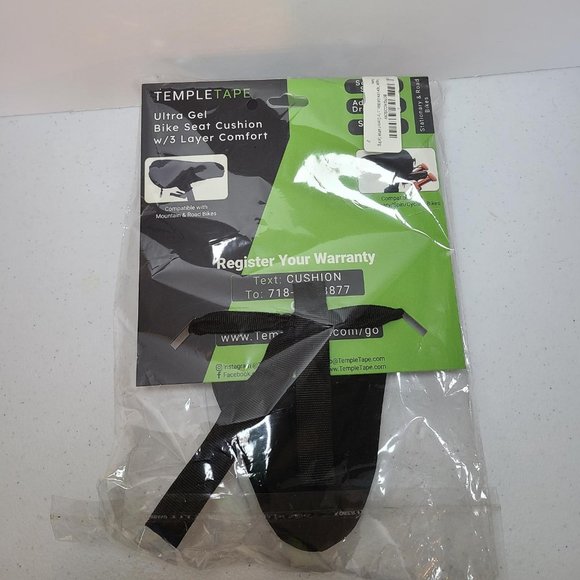 Temple Tape Ultra Gel Bike Seat Cushion - Picture 6 of 6